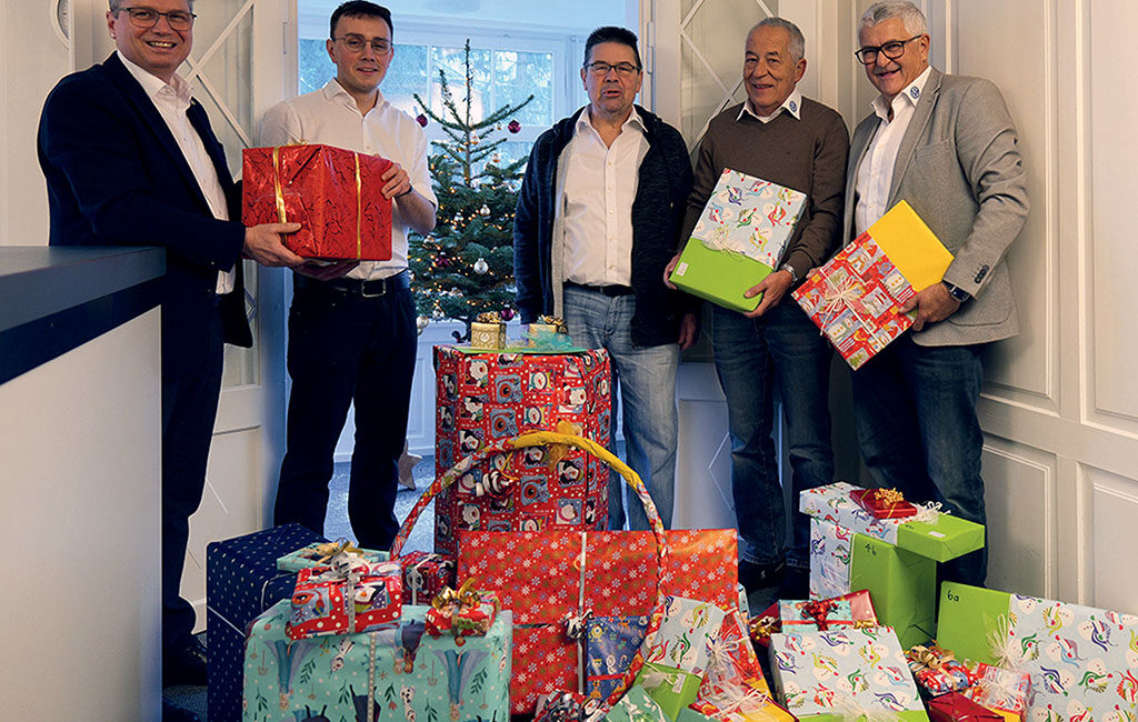Kiwanis Club Säntis schenkungen an Weihnachten an Sozialbedürftigte