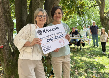 Kiwanis Club Mendrisiotto Checkübergabe